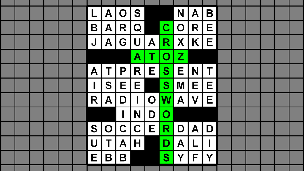 atoz crossword