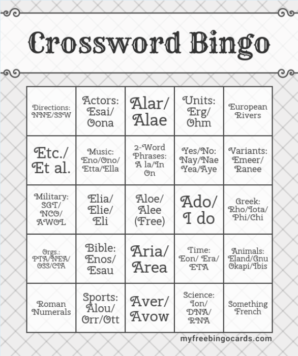 xwd bingo 2