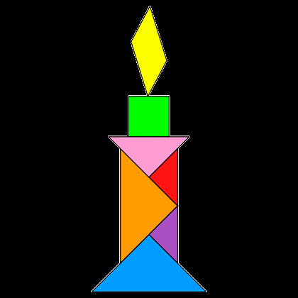 hpgg tangram candle