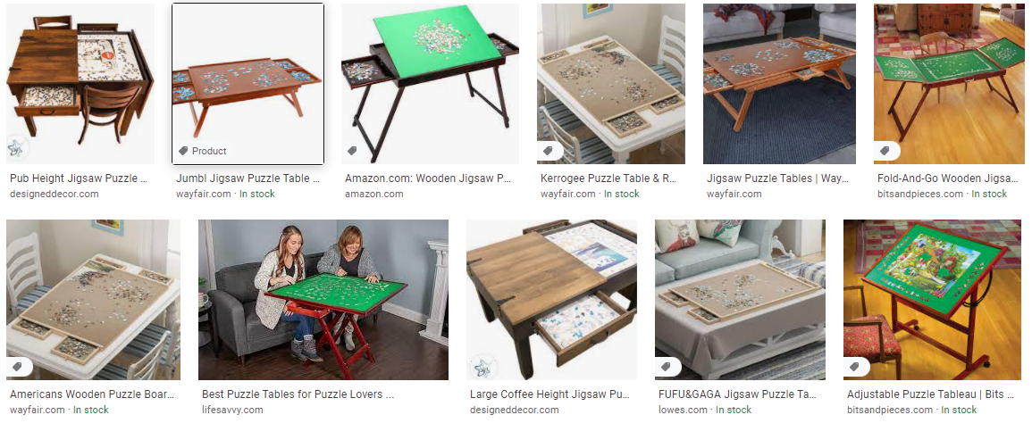 puzzle tables