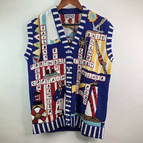 boating crossword sweater