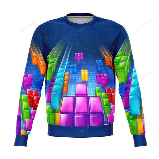 falling tetris sweater
